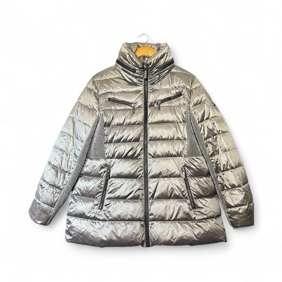 MICHAEL Michael Kors Jackets & Blazers - MICHAEL Michael Kors Metallic Down Puffer Jacket, Womens XL